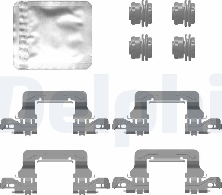 Delphi LX0778 - Kit accessori, Pastiglia freno autozon.pro