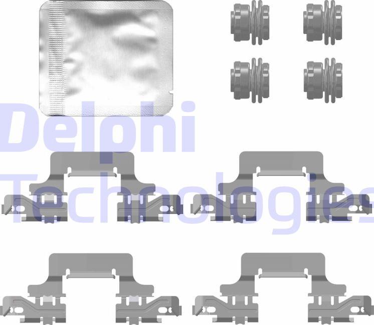 Delphi LX0777 - Kit accessori, Pastiglia freno autozon.pro