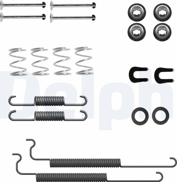 Delphi LY1443 - Kit accessori, Ganasce freno autozon.pro