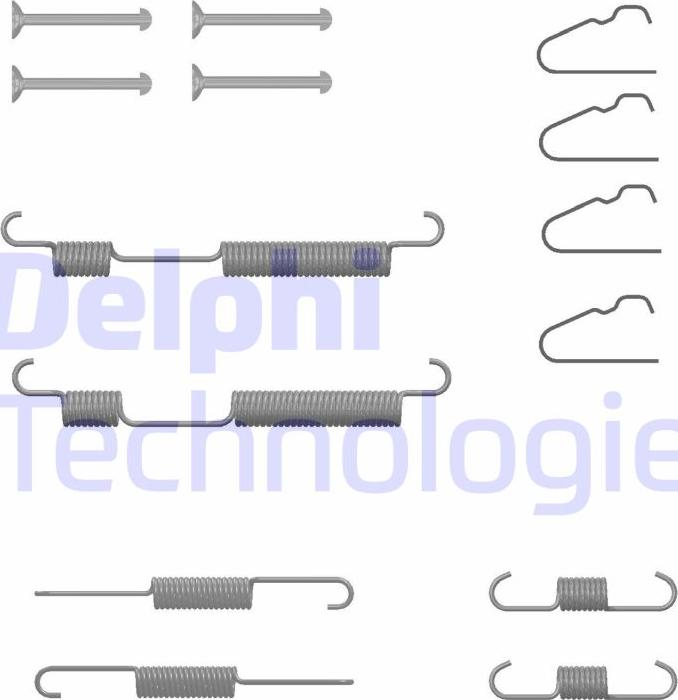 Delphi LY1438 - Kit accessori, Ganasce freno autozon.pro