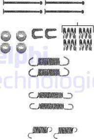 Delphi LY1347 - Kit accessori, Ganasce freno autozon.pro