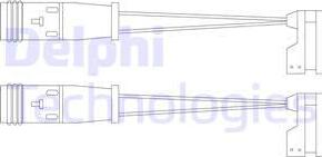 Delphi LZ0190 - Contatto segnalazione, Usura past. freno / mat. d'attrito autozon.pro