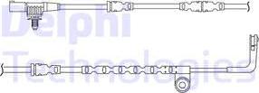 Delphi LZ0193 - Contatto segnalazione, Usura past. freno / mat. d'attrito autozon.pro