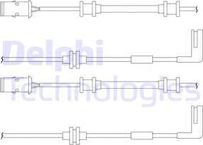 Delphi LZ0148 - Contatto segnalazione, Usura past. freno / mat. d'attrito autozon.pro