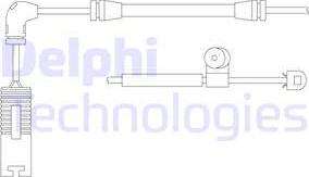 Delphi LZ0150 - Contatto segnalazione, Usura past. freno / mat. d'attrito autozon.pro