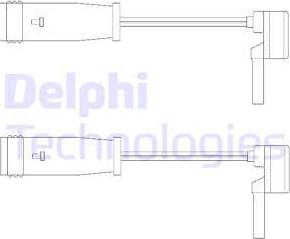 Delphi LZ0153 - Contatto segnalazione, Usura past. freno / mat. d'attrito autozon.pro