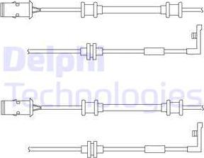 Delphi LZ0152 - Contatto segnalazione, Usura past. freno / mat. d'attrito autozon.pro