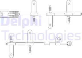 Delphi LZ0164 - Contatto segnalazione, Usura past. freno / mat. d'attrito autozon.pro