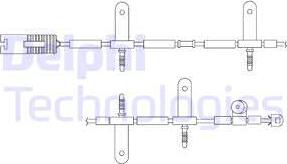 Delphi LZ0165 - Contatto segnalazione, Usura past. freno / mat. d'attrito autozon.pro