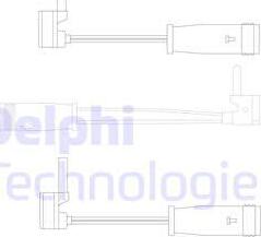 Delphi LZ0163 - Contatto segnalazione, Usura past. freno / mat. d'attrito autozon.pro