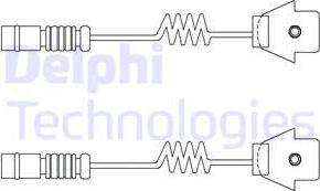 Delphi LZ0111 - Contatto segnalazione, Usura past. freno / mat. d'attrito autozon.pro