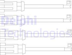 Delphi LZ0189 - Contatto segnalazione, Usura past. freno / mat. d'attrito autozon.pro