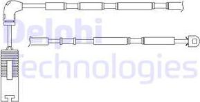 Delphi LZ0182 - Contatto segnalazione, Usura past. freno / mat. d'attrito autozon.pro