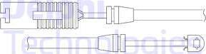 Delphi LZ0134 - Contatto segnalazione, Usura past. freno / mat. d'attrito autozon.pro