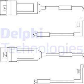 Delphi LZ0123 - Contatto segnalazione, Usura past. freno / mat. d'attrito autozon.pro