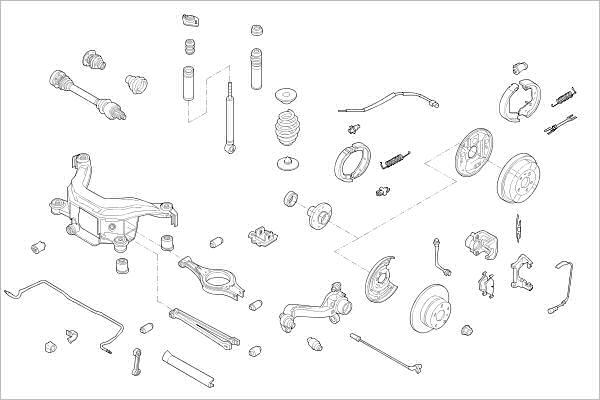 Delphi OE-BMW-000000050-R - Sospensione ruota autozon.pro