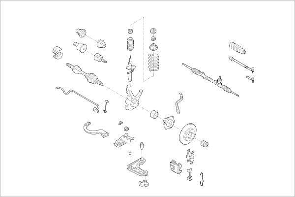 Delphi OE-FORD-000001084-F - Sospensione ruota autozon.pro