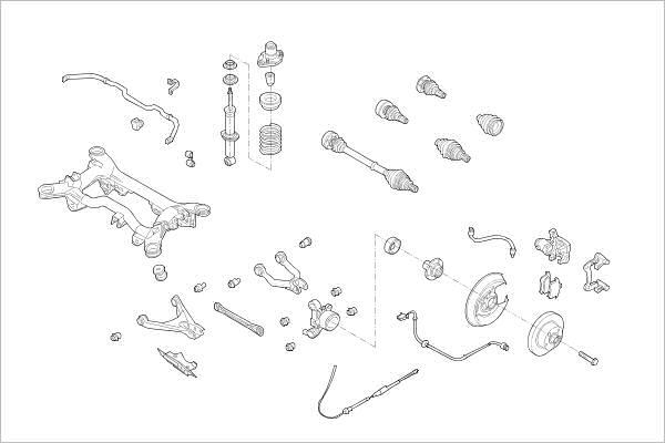 Delphi OE-VW-000015786-R - Sospensione ruota autozon.pro