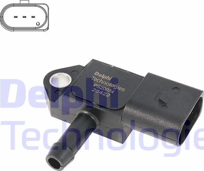 Delphi PS20074-12B1 - Sensore, Pressione collettore d'aspirazione autozon.pro