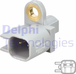 Delphi SS20746 - Sensore, N° giri ruota autozon.pro