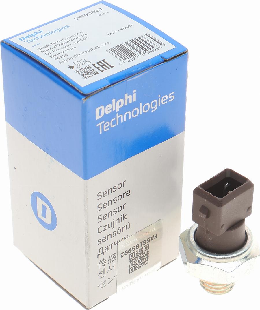 Delphi SW90027 - Sensore, Pressione olio autozon.pro