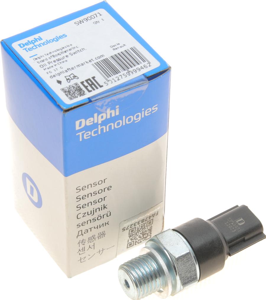 Delphi SW90071 - Sensore, Pressione olio autozon.pro