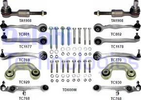 Delphi TC1400KIT-11B1 - Kit riparazione, Braccio trasversale autozon.pro