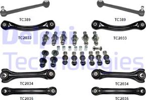 Delphi TC1600KIT - Kit riparazione, Braccio trasversale autozon.pro