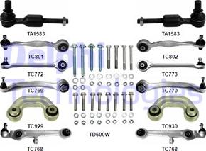 Delphi TC1300KIT-11B1 - Kit riparazione, Braccio trasversale autozon.pro