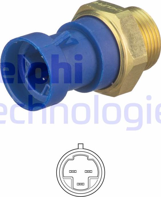 Delphi TS10513 - Termocontatto, Ventola radiatore autozon.pro