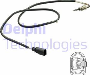 Delphi TS30143 - Sensore, Temperatura gas scarico autozon.pro