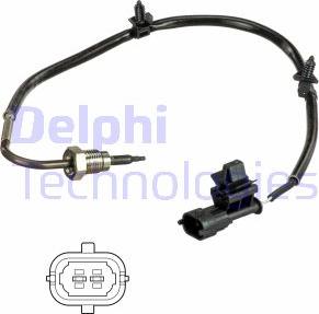 Delphi TS30142 - Sensore, Temperatura gas scarico autozon.pro