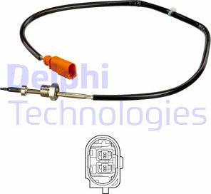 Delphi TS30164 - Sensore, Temperatura gas scarico autozon.pro