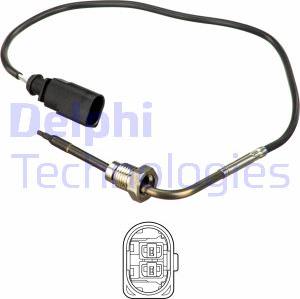 Delphi TS30178 - Sensore, Temperatura gas scarico autozon.pro