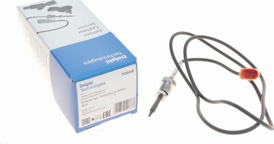 Delphi TS30248 - Sensore, Temperatura gas scarico autozon.pro