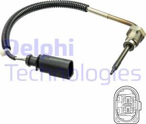 Delphi TS30209 - Sensore, Temperatura gas scarico autozon.pro