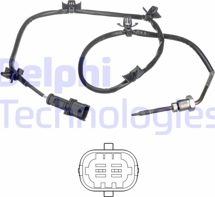 Delphi TS30216 - Sensore, Temperatura gas scarico autozon.pro