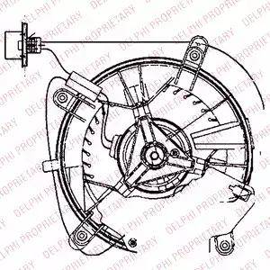 Delphi TSP0545027 - Elettromotore, Ventilatore abitacolo autozon.pro