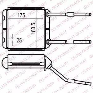 Delphi TSP0525535 - Scambiatore calore, Riscaldamento abitacolo autozon.pro