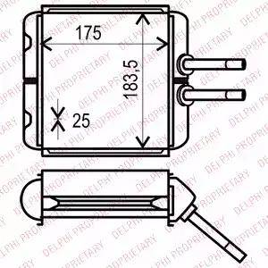 Delphi TSP0525532 - Scambiatore calore, Riscaldamento abitacolo autozon.pro