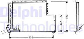 Delphi TSP0225450 - Condensatore, Climatizzatore autozon.pro