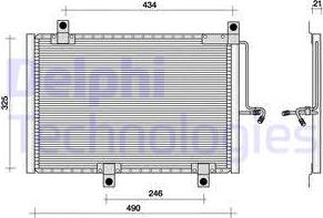 Delphi TSP0225002 - Condensatore, Climatizzatore autozon.pro