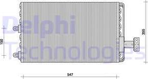 Delphi TSP0225023 - Condensatore, Climatizzatore autozon.pro