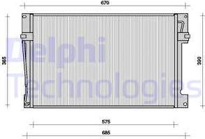 Delphi TSP0225078 - Condensatore, Climatizzatore autozon.pro