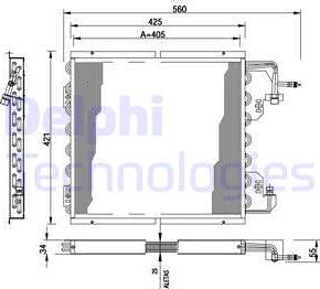 Delphi TSP0225178 - Condensatore, Climatizzatore autozon.pro