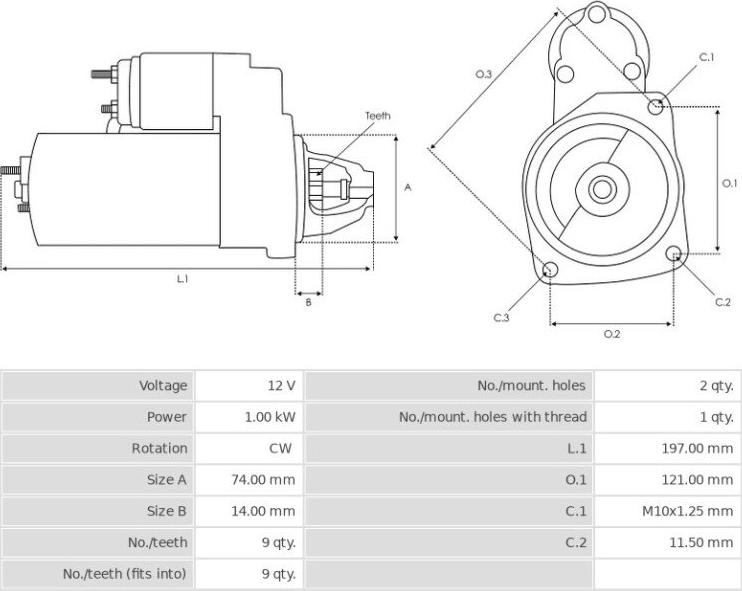 Denso 4280006190 - Motorino d'avviamento autozon.pro