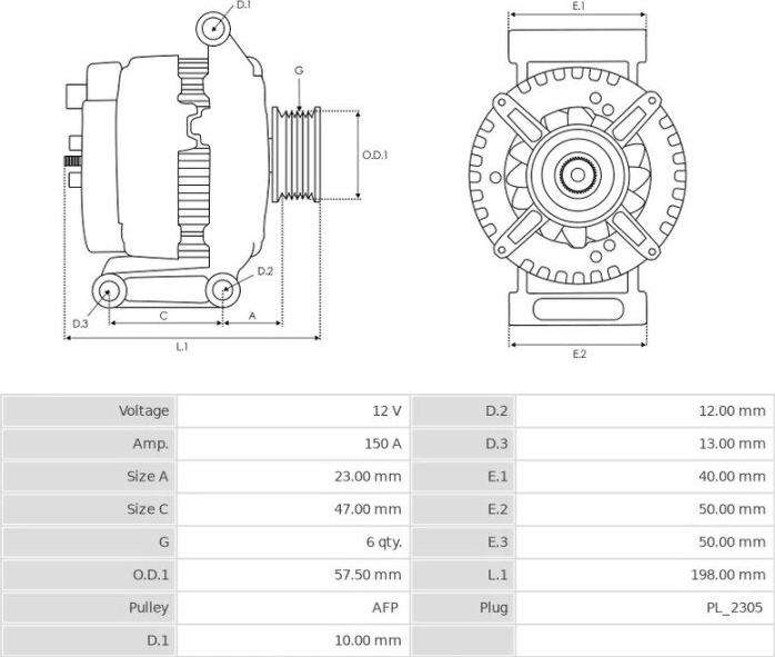 Denso 104210-6120 - Alternatore autozon.pro