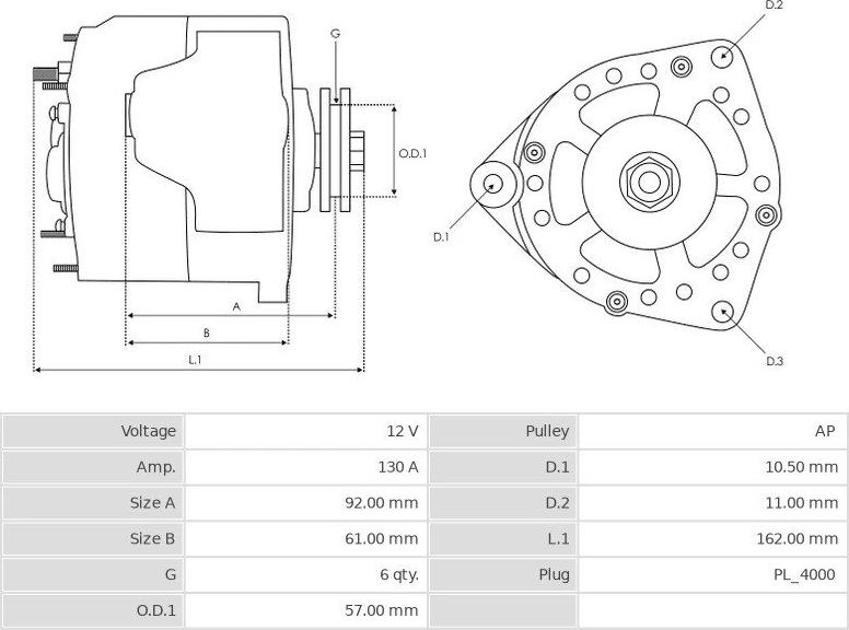 Denso 1042103460 - Alternatore autozon.pro