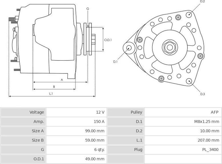 Denso 1042103180 - Alternatore autozon.pro