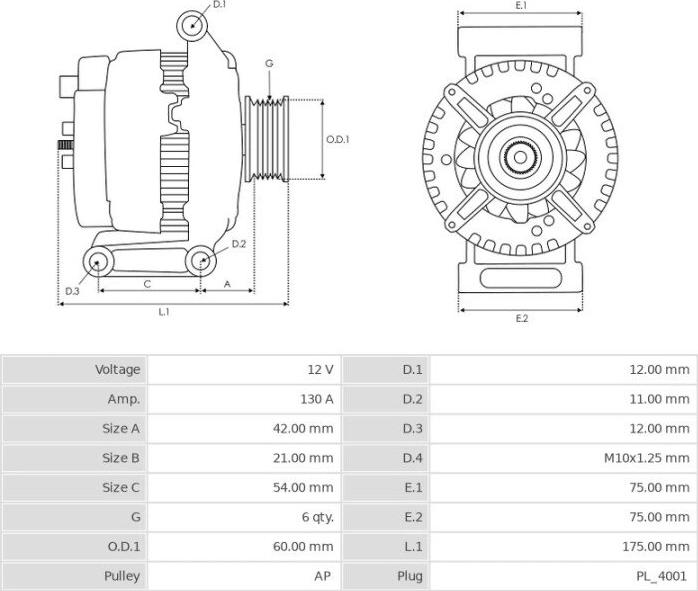 Denso 104210-2450 - Alternatore autozon.pro